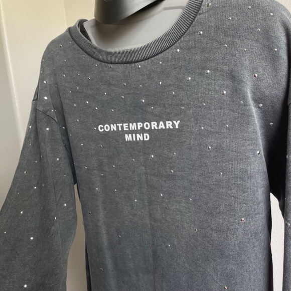 Zara Women Faded-effect dress with slogan 1131/938 - Picture 5 of 7